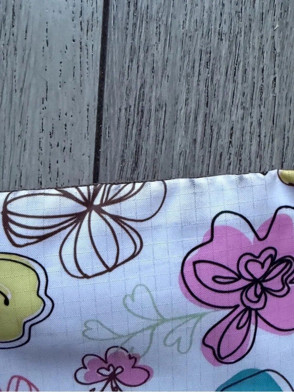 LeSportsac Gray Animal Print Crossbody Shoulder Bag with Floral Wallet